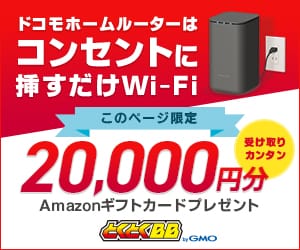 GMOとくとくBB ドコモhome5G公式サイト