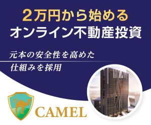 【最短10日でポイントGET】不動産投資CAMEL（キャメル）「2万円投資」